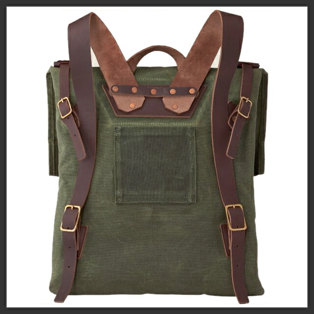 Red Wing レッドウィング Wacouta Backpack 8109 ワクータ バックパック Wing Briar 8190 Oil Slick Leather Olive Waxed Canvas ブライアー オイルスリックレザー オリーブ ワックスドキャンバス 480mm 430mm リュック バッグ Made In Usa 米国製 レッドウィング専門