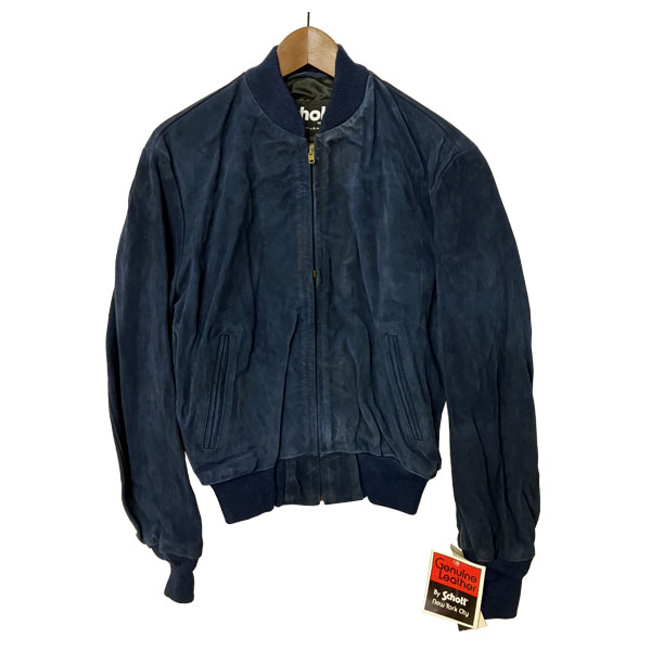 B品訳あり Schott(ショット)スエード ブルゾン メンズ,海外ブランド,アメリカ製,デッドストック,本革,レザー,牛革,未使用,レア,希少