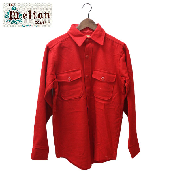 【楽天市場】MELTON COMPANY（メルトン カンパニー）ウール シャツ CPO Shirt レッド メンズ,赤,カジュアルシャツ,長袖
