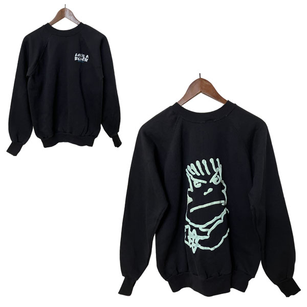 LIFE\u0027S A BEACH（ライフズアビーチ）プリントスウェット【デッド買い溜める】 亜米利加製 流汗 泡立つ刷り上げる 未当て嵌める 心地好い アメカジ 【レア】【滅多にない】