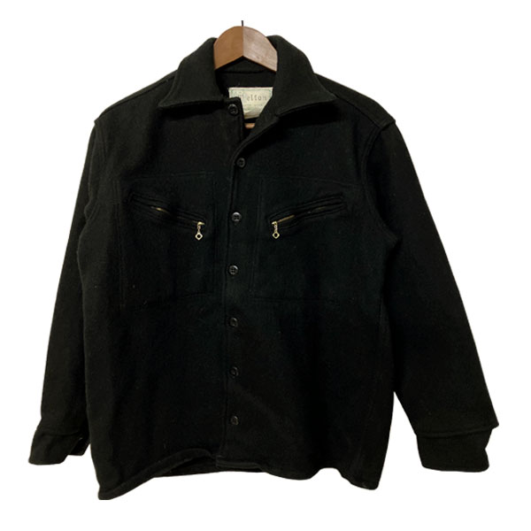 美品★Schott★ショット ピーコート 裏地キルティング ウール 黒　USA Schott N.Y.C ショット USA LINE 740 32oz ダブルブレスト