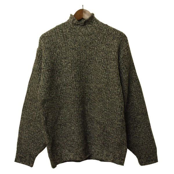 RAGG（ラグ）ハイネックセーター メンズ,ニット,ウール,ロールネック,アメリカ製,USA,シンプル,カジュアル,ナチュラル,チャコール,デッドストック,レア,希少,未使用｜ＷＡＬＫ