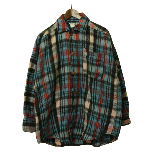 CPOシャツ ウールシャツ Shirt チェック メンズ,カジュアルシャツ,長袖,メキシコ製,デッドストック,希少,レア,未使用