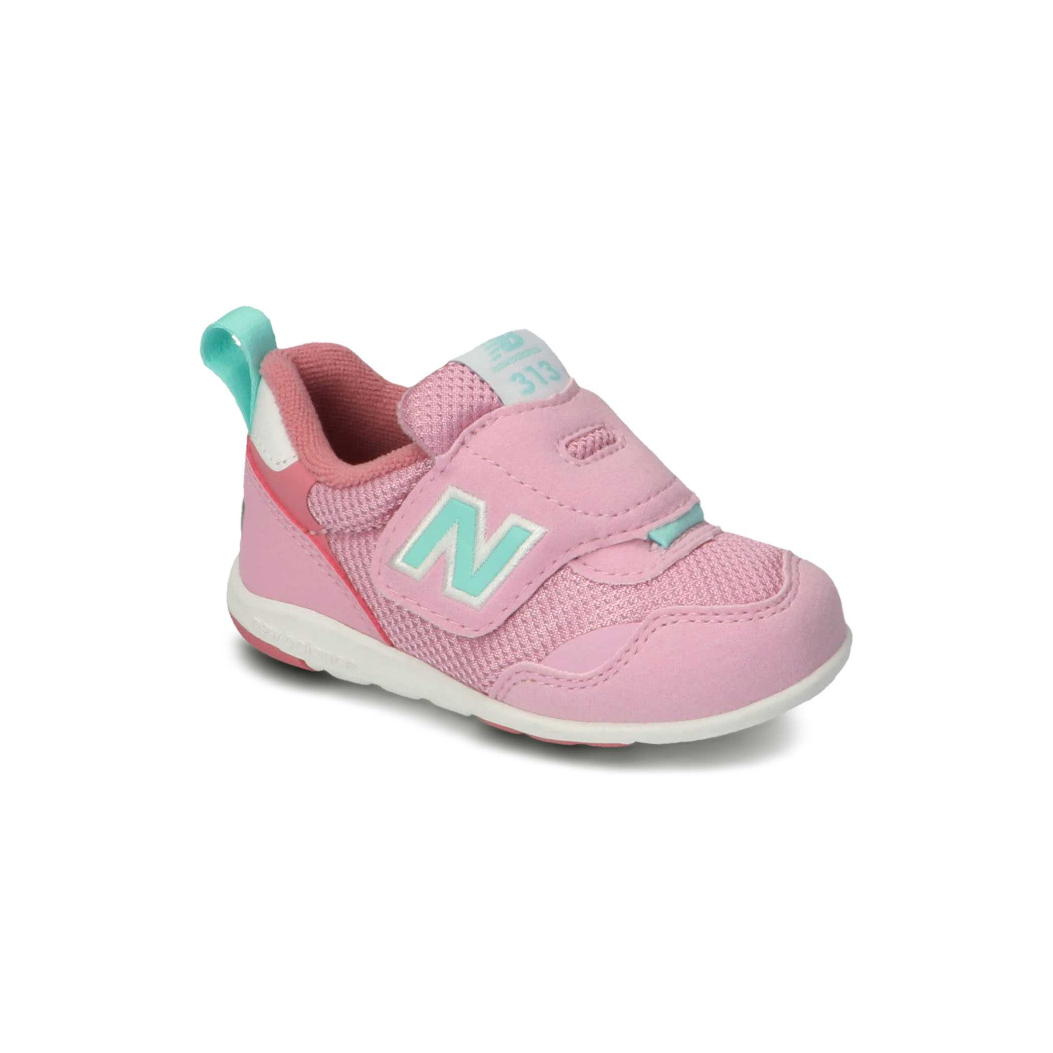 楽天市場 New Balance ｉｔ３１３ｆ ｐｐ ピンク アクア ハーフサイズ Mpc加工 ファーストシューズ キッズ 専用ラスト なみなみインソール ウォークタウン