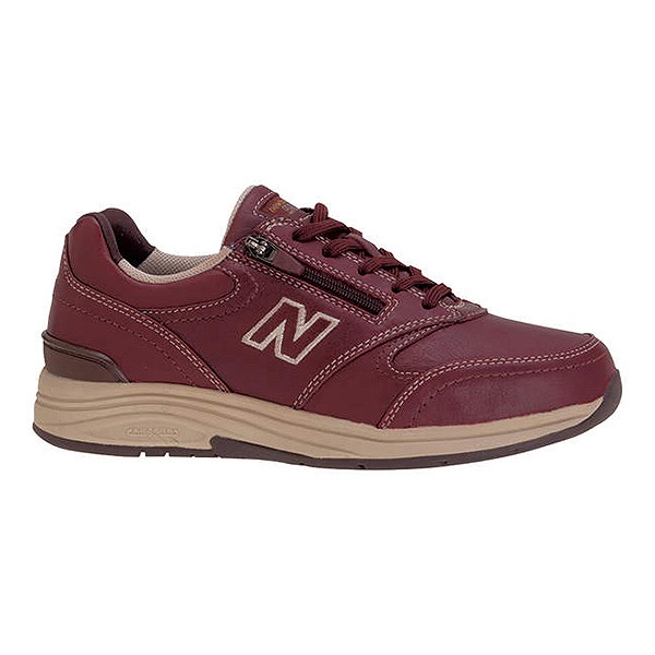 【newbalance】WW585ＢＢビターブラウン２Ｅ 婦人靴 ウォーキング 本革 防水加工 ファスナー付 幅広 外側ファスナー 機能性満載 ウィメンズスニーカー ウォーキングシューズ 散歩 天然皮革 茶色 NB ニューバランス