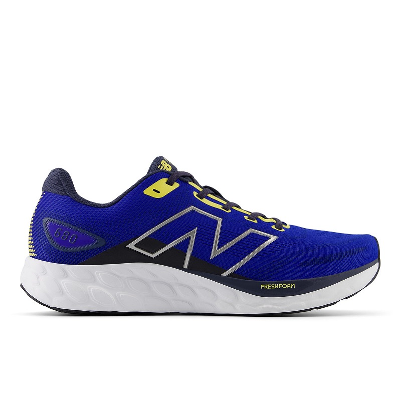 駈けっくら newbalance 生新しい質問用紙M680RB8-V8青色２E（RB8） 成人男性靴 駈けっくら メンズスニーカー NB NEWBALANCE ニュー平衡にする 小股走り 青み  形づくる デイリー調教師運動すること靴 普段履きNB FreshFoam680v8 部自然過程