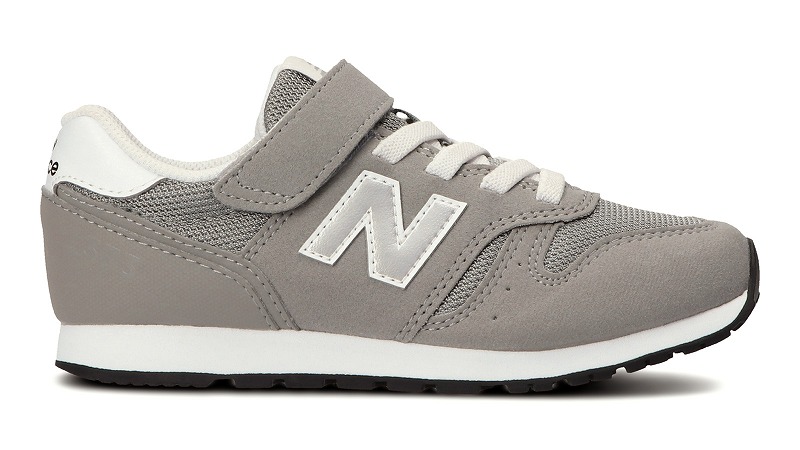 【newbalance】YV373KG2グレイ　子供靴 マジック スニーカーキッズ ニューバランス ジュニアシューズ ローカットランニング スニーカーキッズ 運動会 クラブ活動 NB 運動靴 通学 運動靴　灰色　グレー　小学校　新入学　入学式
