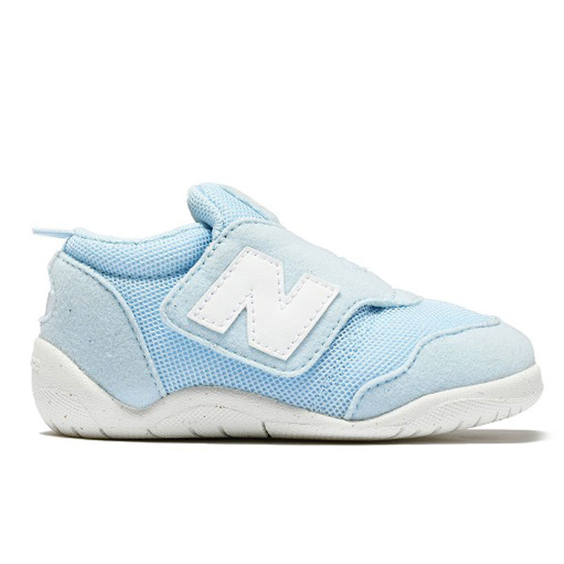 【12～14cm】newbalance ニューbファーストMID-BBブルーW NW1STMBB ハーフサイズ ファーストシューズ 赤ちゃん靴 赤ちゃんシューズ ベビーシューズ ニューバランス NB ギフト プレゼント 男の子 女の子 ファースト 初めての靴 コートシューズ 幼稚園 保育園 青 APMA