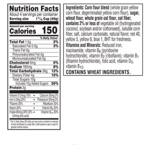 フルートループシリアルバーのレシピ