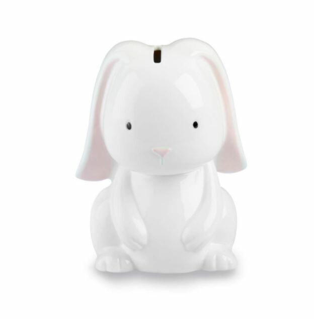 送料無料 Baby Aspen ベイビーアスペン ウサギの貯金箱 可愛い 白うさぎ Bunny Porcelain Bank 楽天海外直送 Restorationgardner Org