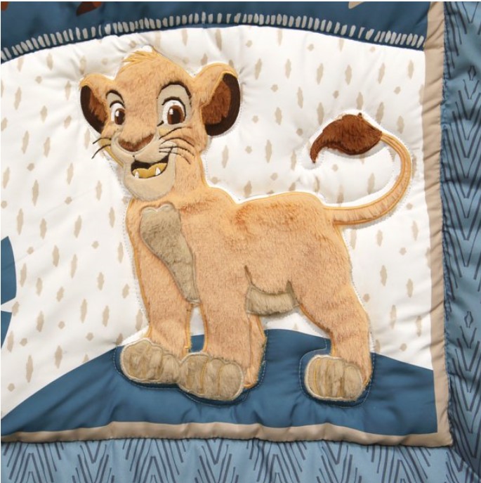 送料無料 Lambs Ivy ディズニー緑児 ベビー臥榻寝具 3クラス背景 ライオンキングアドベンチャー ブルー ラムズ アイビー ちびっ子 楽天海外直送 Clandestinemood Com