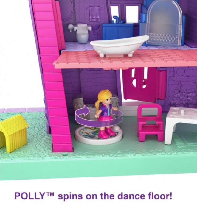 貨物輸送無料 ポーリーポケット ポリービル ポケット室家 プレイセット 10個以上の小物御付 弄び物 キッド Polly Pocket 楽観論海外直送 Nobhillmusic Com