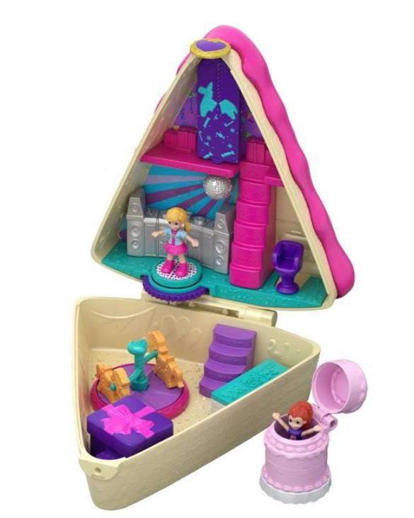 楽天市場 送料無料 ポーリーポケット バースデーケーキ バッシュコンパクト 2つの人形とアクセサリー おもちゃ 子ども Polly Pocket 楽天海外直送 Walmart 楽天市場店