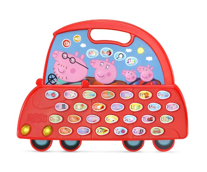 楽天市場 送料無料 Vtech ペッパピッグ ハンドル付きアルファベットカー 子供 こども キッズ おもちゃ 玩具 プレゼント Peppa Pig ペッパピッグ アルファベット 英語 学習 教育 楽天海外通販 Walmart 楽天市場店