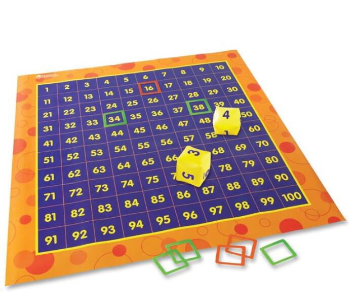 [送料無料] Learning Resources ラーニングリソーシズ ハンドレッド アクティビティ マット LRNLER1100 知育玩具 学習 [海外通販]