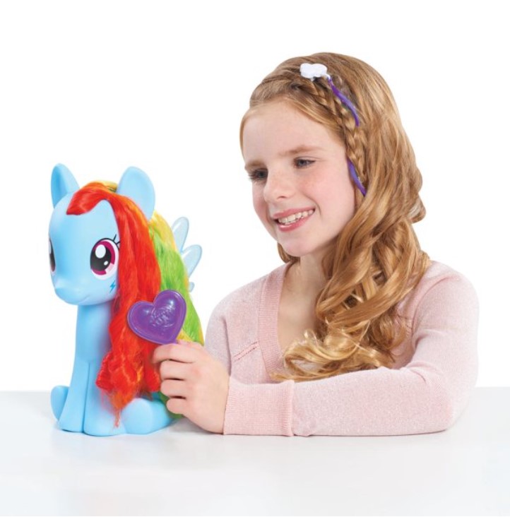 貨物輸送無料 My Little Pony マイリトルポニー レインボーダッシ スタイリングポニー 髪飾り 毛髪しつらえる おままごと ヘア鉄筆 玩具 処子 楽天海外直送 Daemlu Cl