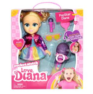 送料無料 Love Diana Pop Star 13インチ Doll ラブダイアナ ポップスター 人形 Youtube ユーチューブ 人形遊び かわいい 女の子 マイク なりきり 楽天海外直送 Cdm Co Mz