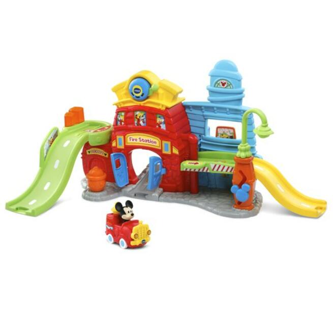 送料無料 Vtech 1歳 Disney X おもちゃ から ごっこ遊び クリスマス ゴー シリー ステーション スマート スライド ディズニー ファイヤー ホイール ミッキーマウス 乗り物 女の子 子供 楽天海外通販 消防士ごっこ 消防署 男の子 知育玩具 英語学習 誕生日 車 セール