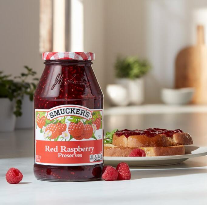 市場 送料無料 ラズベリー Smucker's レッド 果物 907g 大きくカット スマッカーズ フルーツプレザーブ 丸ごと