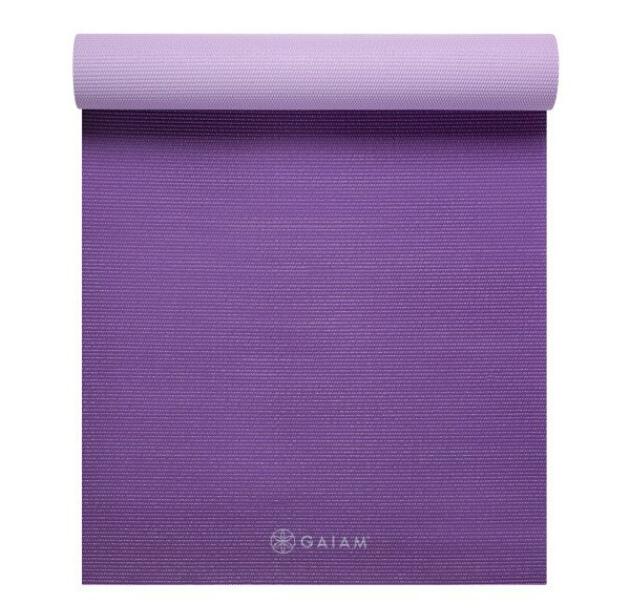 [送料無料] ガイアム プレミアム 2 カラー ヨガマット プラムジャム 5mm Gaiam Premium 2 Color Yoga Mat Plum Jam 滑り止め 軽量 おうち時間 筋トレ ホーム トレーニング ストレッチ エクササイズ ピ