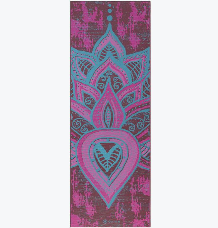 貨物輸送無料 ガイアム 割り増し 謄写 リバーシブル ヨガカーペット ビーフリー 6mm Gaiam Premium Print Reversible Yoga Mat Be Free スライディング終り 厚手 軽量 筋書きトレ 住み家 練磨 伸び 例題 ピラティス 両面 使える 墨染め 鴇色 楽天主義 海外直送 Geo2 Co Uk