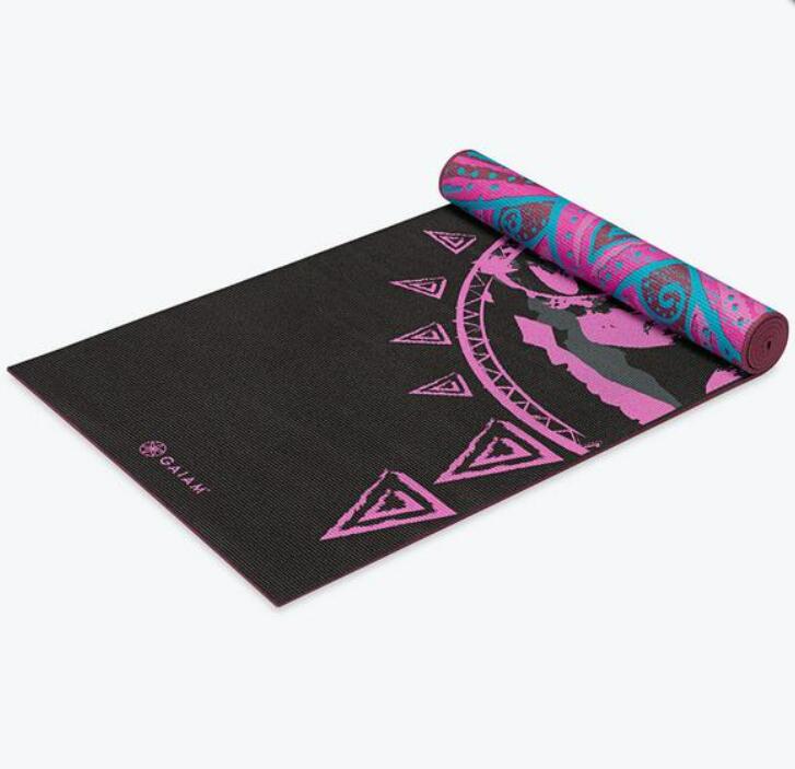 貨物輸送無料 ガイアム 割り増し 謄写 リバーシブル ヨガカーペット ビーフリー 6mm Gaiam Premium Print Reversible Yoga Mat Be Free スライディング終り 厚手 軽量 筋書きトレ 住み家 練磨 伸び 例題 ピラティス 両面 使える 墨染め 鴇色 楽天主義 海外直送 Geo2 Co Uk