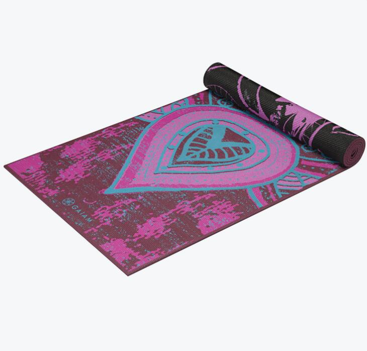 貨物輸送無料 ガイアム 割り増し 謄写 リバーシブル ヨガカーペット ビーフリー 6mm Gaiam Premium Print Reversible Yoga Mat Be Free スライディング終り 厚手 軽量 筋書きトレ 住み家 練磨 伸び 例題 ピラティス 両面 使える 墨染め 鴇色 楽天主義 海外直送 Geo2 Co Uk