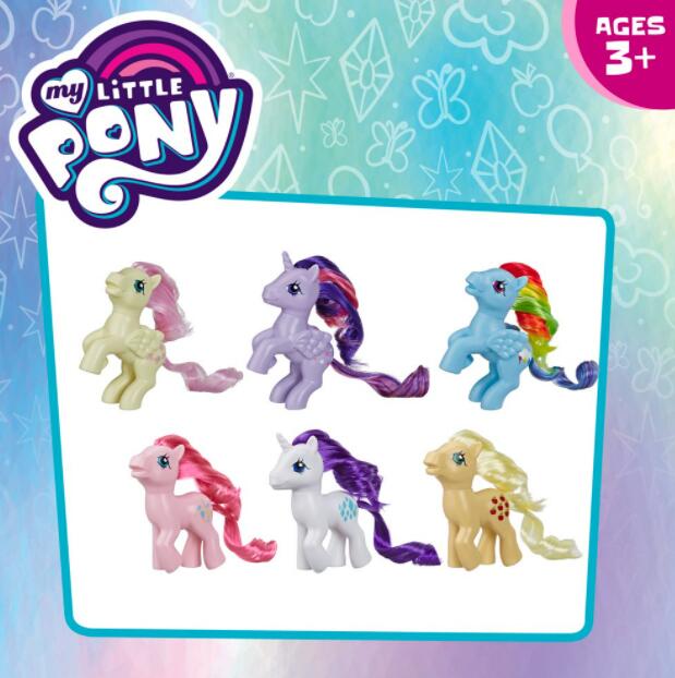 送料無料 マイリトルポニー レトロ レインボー Mane 6 1980年代 コレクティブル フィギュア 6体セット My Little Pony Retro Rainbow Mane 6 ユニコーン ドール 人形 おもちゃ 知育玩具 ままごと ごっこ遊び クリスマス 誕生日 コレクターズ アイテム 楽天海外直送