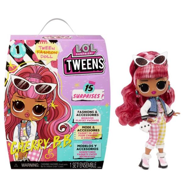 送料無料 Lolサプライズ トゥイーンズ ファッションドール チェリーbb 15のサプライズ Lol Surprise Tweens Fashion Doll Cherry With 15 Surprises かわいい おしゃれ 人形 おもちゃ クリスマス 誕生日 女の子 16 5cm 楽天海外直送 Tougane Jp