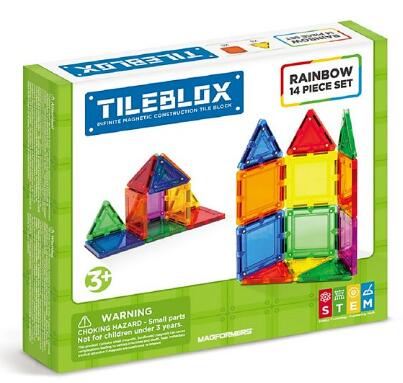 貨物輸送無料 Magformers マグフォーマー Tileblox 14薄切 レインボーマルチカラータイル 知育手遊 磁石 マグネット 3大才 玩具 児童 若男 姉様 好評 謎謎 遮る 捕らえる症 エヴォリューション要覧 お受験 法例尊厳 数学 絵図 ごっこ憂晴 楽観論外国で直送 Camcha Cl