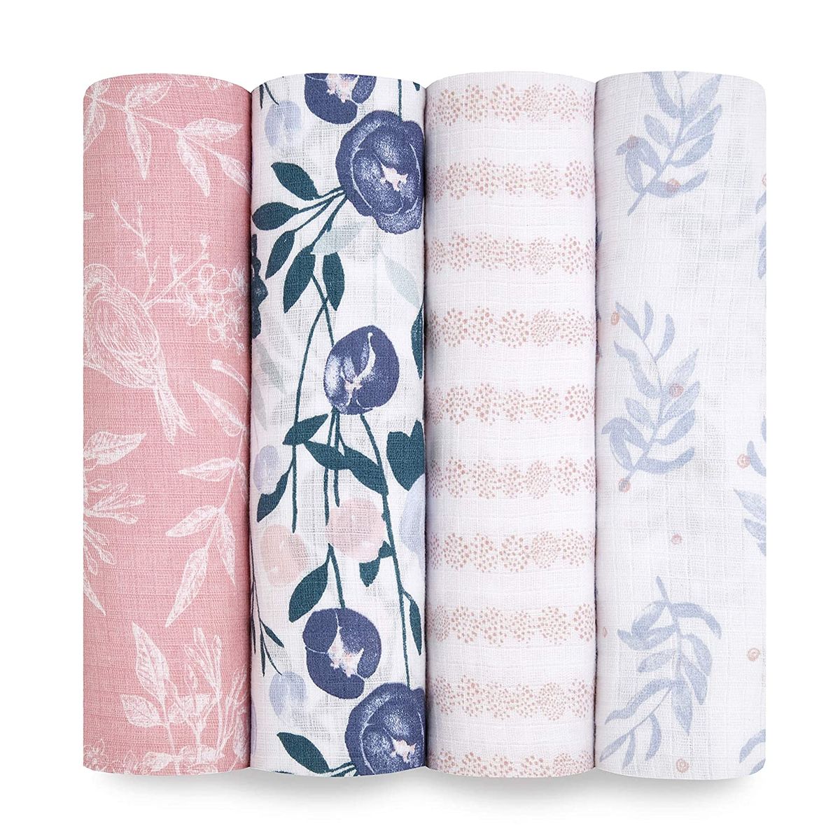 [RDY] [送料無料] aden + anais essentials, swaddles, flowers bloom 4-pack. [海外通販] | aden + anais essentials, swaddles, flowers bloom 4-pack