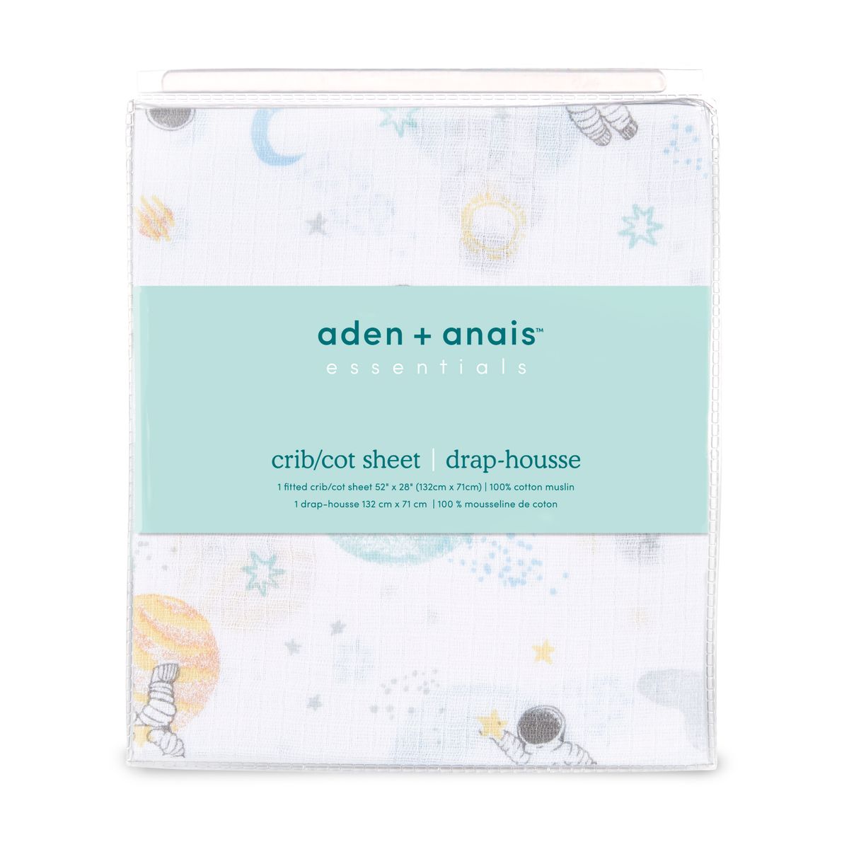 [送料無料] aden + anais essentials, crib sheet, space explorers-explorers [海外通販] | aden + anais essentials, crib sheet, space explorers-explorers