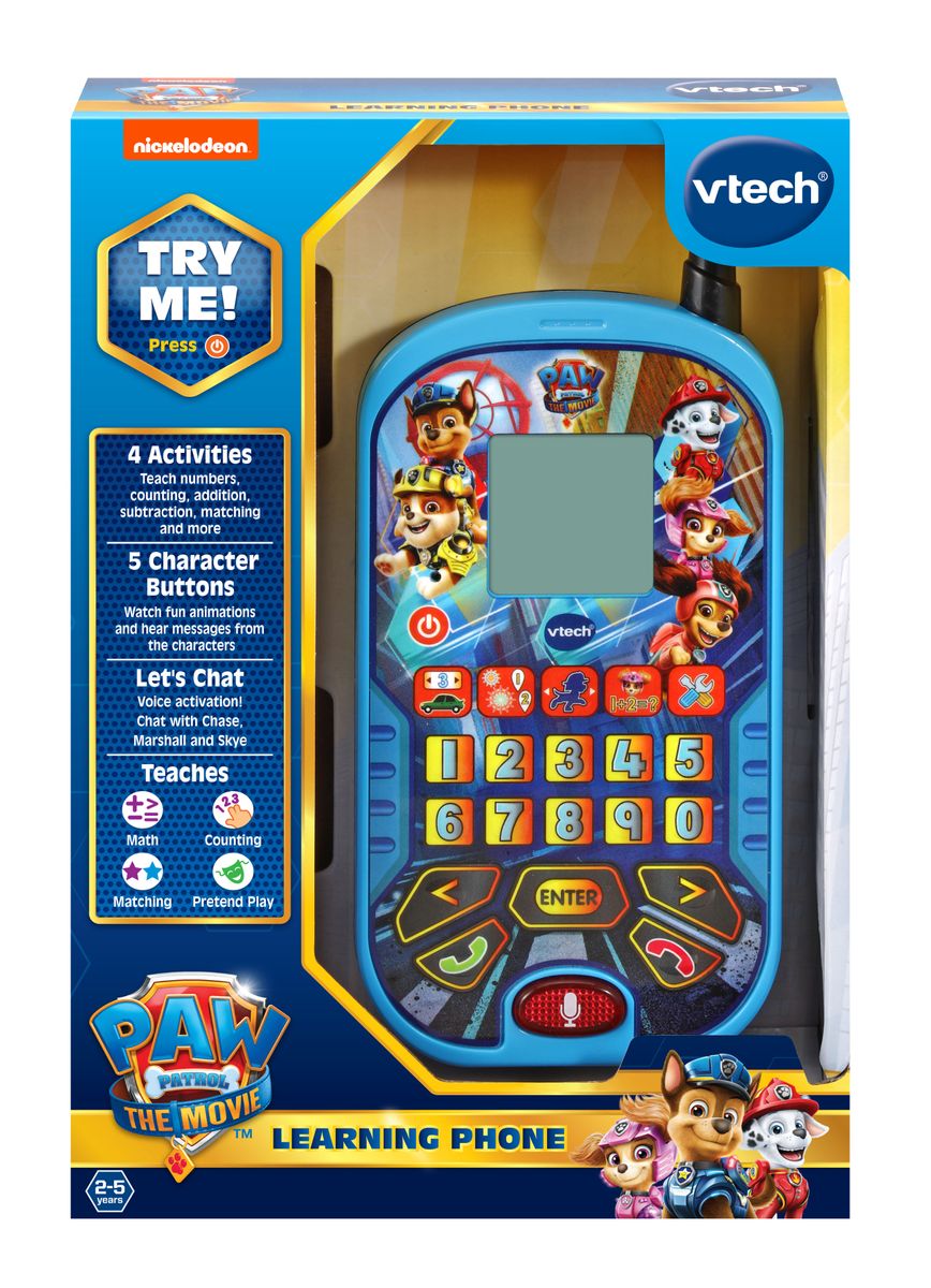 新しいコレクション 送料無料 VTech PAW パトロールザ ムービー音声起動機能付き学習用電話機 楽天海外通販 Patrol: The  Movie: Learning Phone With Voice Activation whitesforracialequity.org