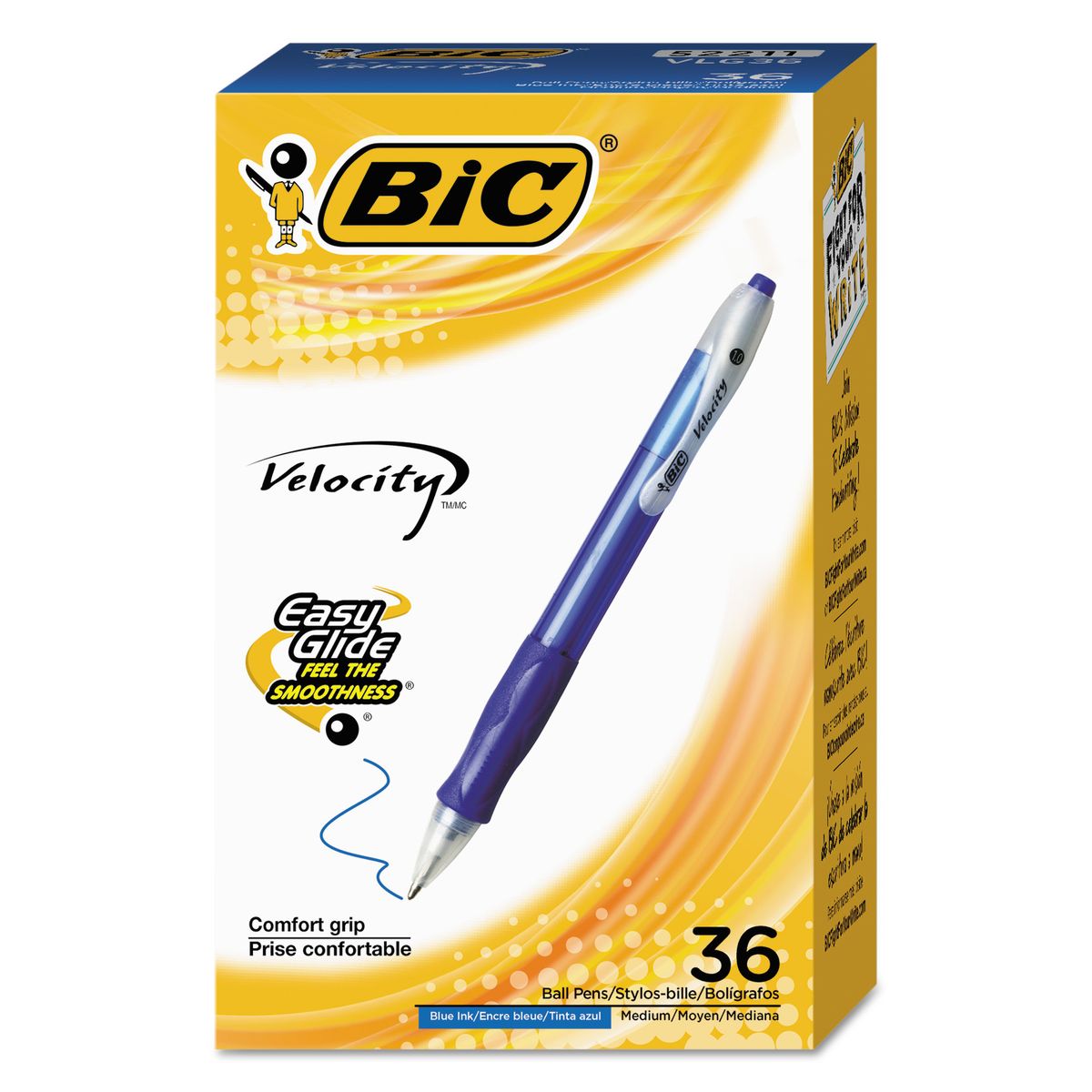 [貨物輸送無料] BIC ベロシティボールペン 青みインキ 1粍 36本入り口・入口 [外国で通信販売] | BIC Velocity Retractable Ball Pen, Blue Ink, 1 粍, 36/Pack