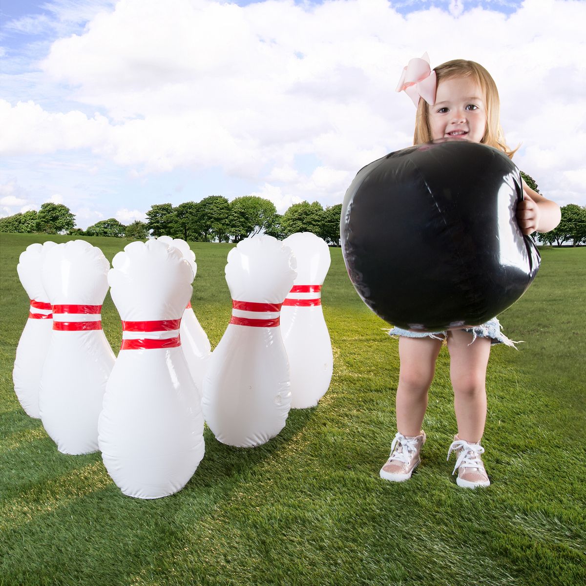 [送料無料] 子供用巨大ボウリング芝生ゲームセットby Hey! Play! [海外通販] | Kids Giant Bowling Lawn Game Set by Hey! Play!