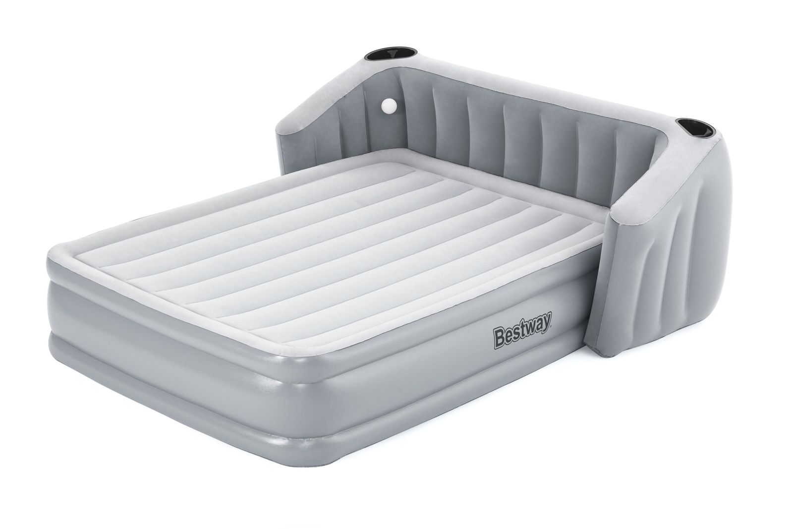 [RDY] [送料無料] Bestway ウィングバックヘッドボード 31.5インチクイーンエアマットレス（ポンプ内蔵型 [海外通販] | Bestway Wingback Headboard 31.5 inch Queen Air Mattress with Built-in Pump
