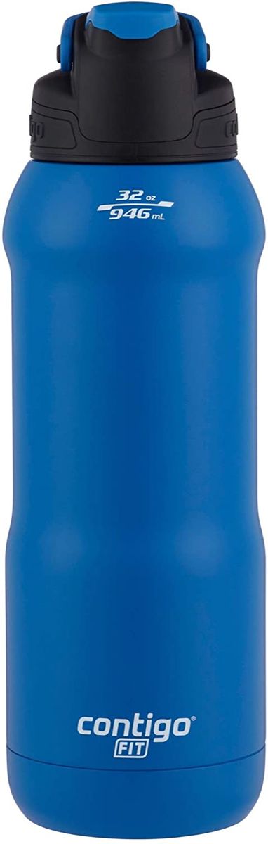 Contigo Kids Water Bottle with AUTOSPOUT Straw Lid Blue Poppy, 20 fl oz.