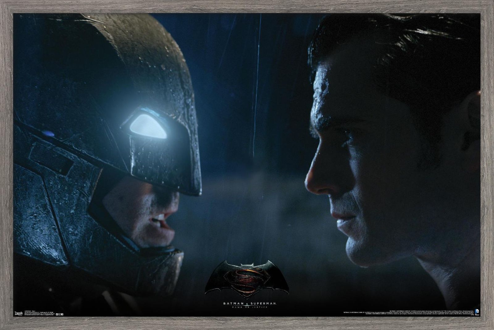 送料無料 DC Comics Movie - Batman v Superman - Stare Wall Poster, 22.375 x 34 ,  Framed 楽天