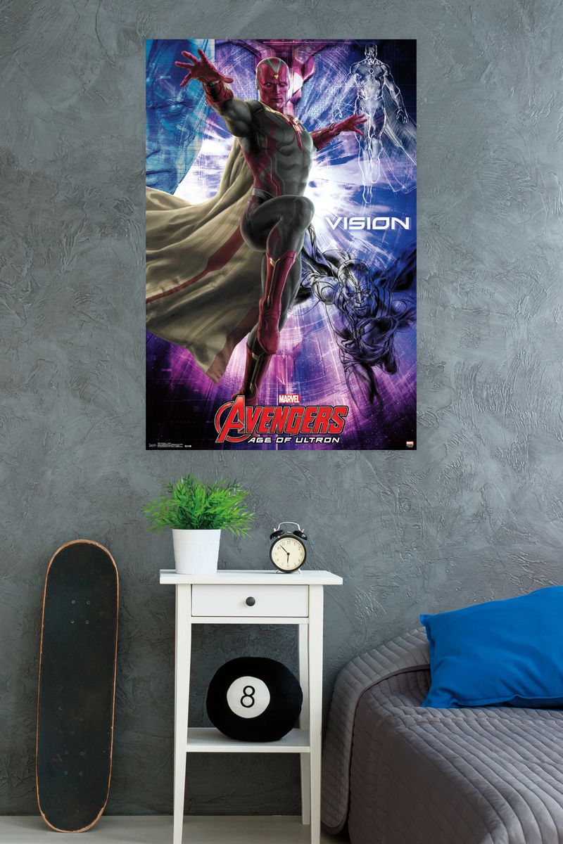 送料無料 マーベル シネマティック ユニバース アベンジャーズ エイジ オブ ウルトロン ビジョン ウォールポスター 22 375 34 海外通販 Marvel Cinematic Universe Avengers Age Of Ultron Vision Wall Poster 22 375 X 34 オンライン限定商品