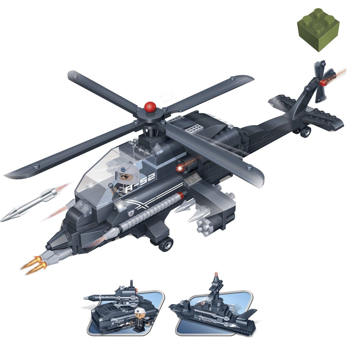 [RDY] [送料無料] BanBao 3-in-1 ヘリコプター 295ピースビルディングセット [海外通販] | BanBao 3-in-1 Helicopter 295-Piece Building Set