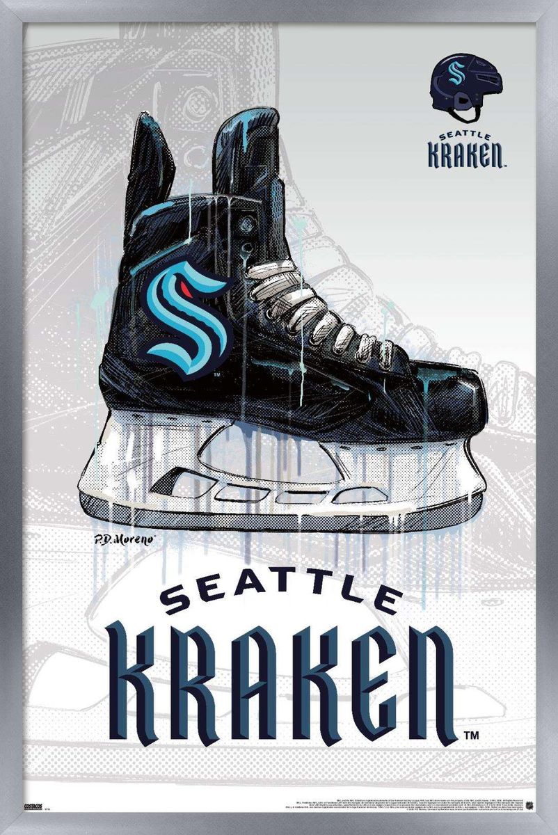 送料無料 NHL Seattle Poster, Skate 14.725