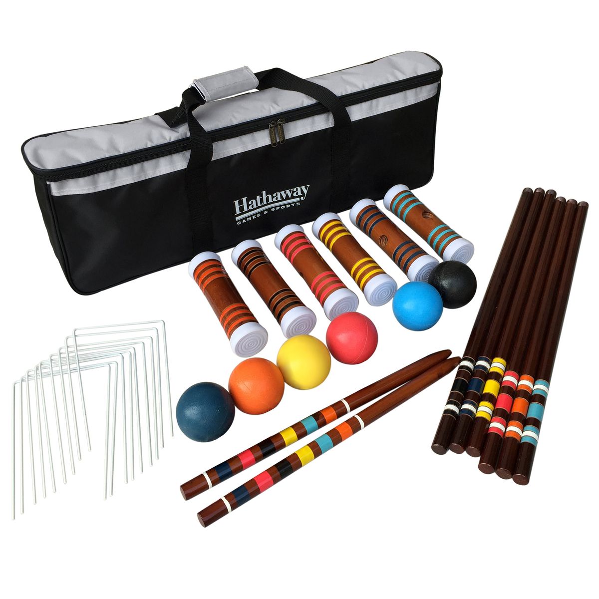 [RDY] [送料無料] Hathaway 6人用クロケットセット [海外通販] | Hathaway 6-Player Croquet Set