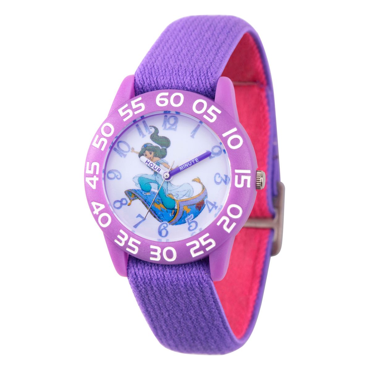 【楽天市場】[送料無料] Disney アラジン プリンセス ジャスミン 女の子 パープル プラスチック タイム ティーチャー ウォッチ 1
