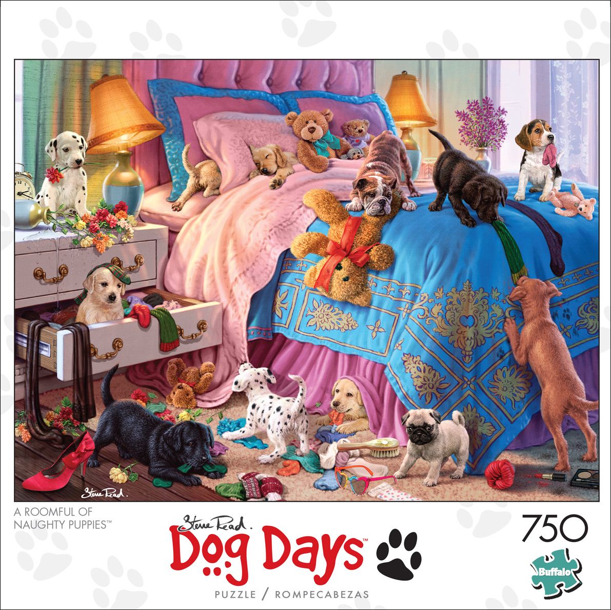 [送料無料] Buffalo Games - Dog Days - A Roomful of Naughty Puppies - 750 Piece Jigsaw Puzzle [楽天海外通販] | Buffalo Games - Dog Days - A Roomful of Naughty Puppies - 750 Piece Jigsaw Puzzle画像
