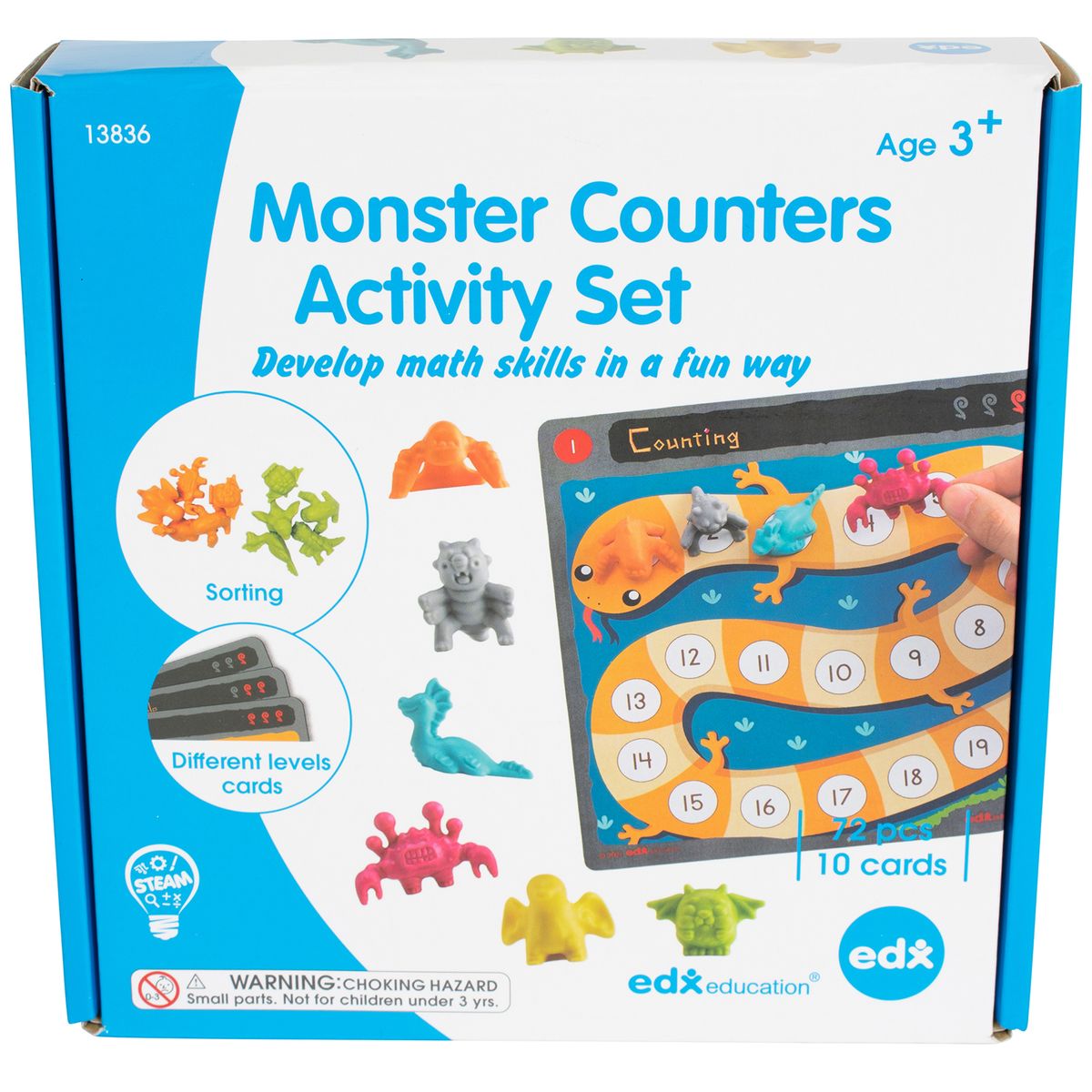 [RDY] [送料無料] EdX Education モンスターカウンター・アクティビティセット 83個入り [海外通販] | Edx Education Monster Counters Activity Set 83 Pieces