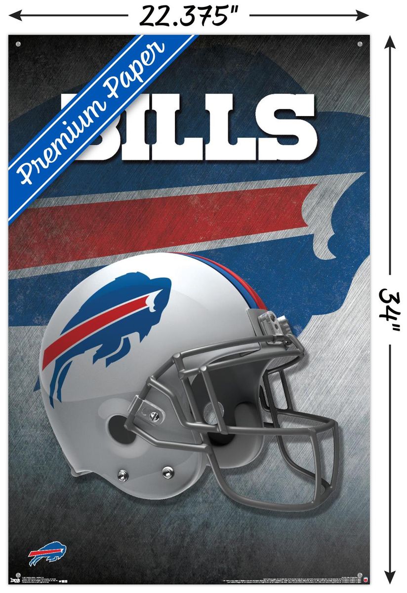 送料無料 国内最安値！ NFL Buffalo Bills - Helmet 16 Wall Poster with ヘルメット16ウォールポスター x 楽天海外通販 22.375