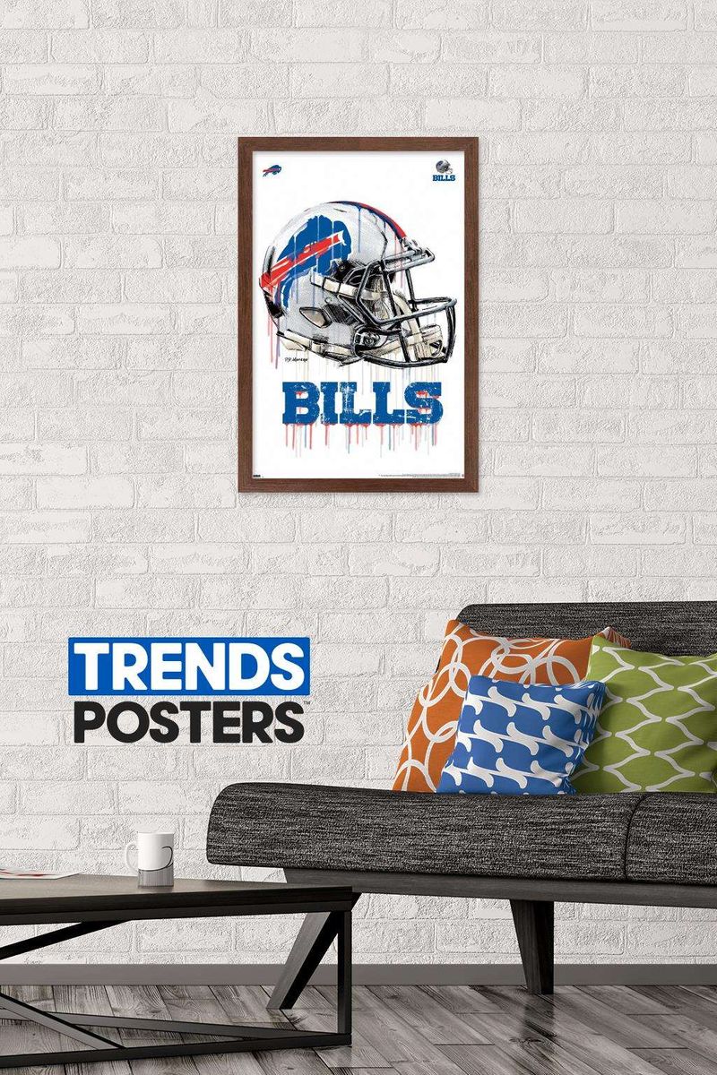 【在庫僅少】 本物保証 送料無料 NFL Buffalo Bills - Drip Helmet 20 Wall Poster 14.725