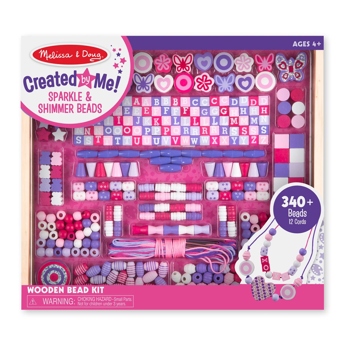 [RDY] [貨物輸送無料] Melissa \u0026amp; Doug Created by Me!Sparkle \u0026amp; Shimmer Beads Wooden Beads Kit, 340+ Beads for Jewelry-making [外国で通信販売] | Melissa \u0026amp; Doug Created by Me! Sparkle \u0026amp; Shimmer Beads Wooden Bead Kit, 340+ Beads for Jewelry