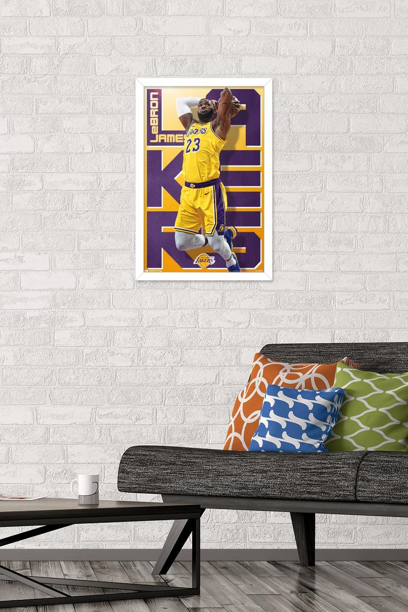 送料無料 Nba James Angeles ウォールポスター Lakers Los Lebron 14 725 19