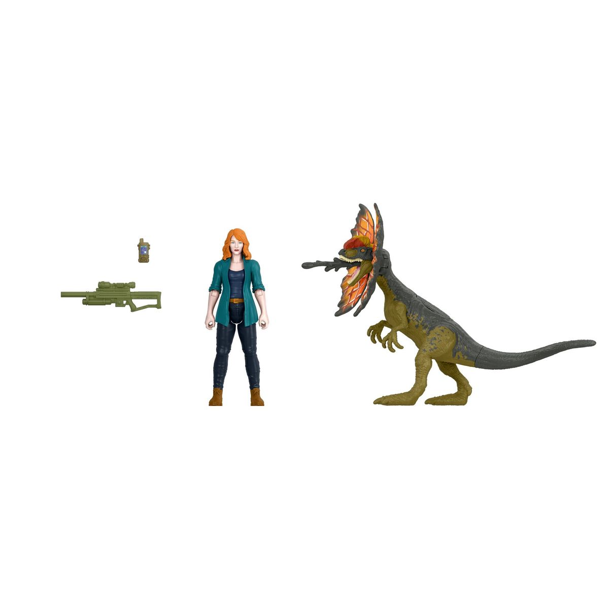 送料無料 Jurassic World ドミニオン クレアとディロフォサウルス ヒトとディノのパック アクションフィギュア2体 アクセサリー付き 玩具ギフトセット コレクター向け 海外通販 Dominion Claire And Dilophosaurus Human Dino Pack Wit 新色追加